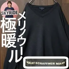 ヒューゴボス EXTRAFINE MERINO 薄手 Vネックニット Lサイズ - メルカリ