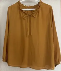 ROPÉ PICNIC マスタード色 長袖ブラウス 40