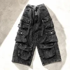 archive cargo denim pants buggy Y2K - メルカリ
