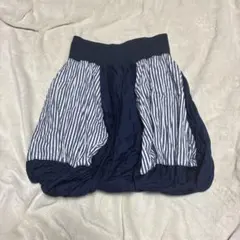 GANRYU コムデギャルソン　ストライプ　バルーンスカート S