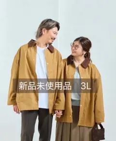 新品未使用品【Laveange】ステンカラーコート ブラウン3L