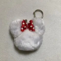 Disney ミニーがま口キーホルダー モフモフ