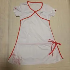 ブィラ ゴルフウェア ワンピース　ホワイト/ピンク　M