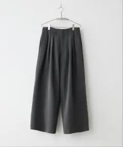 SLIGHT FLARE DOUBLE CLOTH BAGGY SLACKSのサムネイル