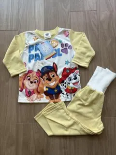 パウパトロール　長袖パジャマ　クリームイエロー　90cm
