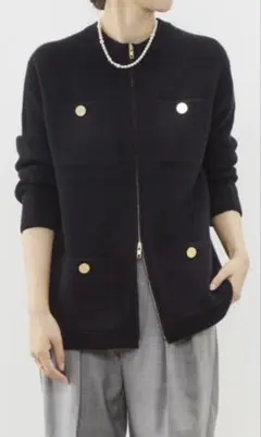 l'heritage martinique ジップアップカーディガン