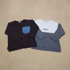 【100】BRANSHES 長袖カットソー 2枚セット