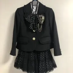 フォーマル　スーツ　女の子 120 黒　リトルリード