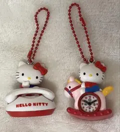 ハローキティ なつかしアイテムミニチュアコレクション 2 でんわ めざまし時計