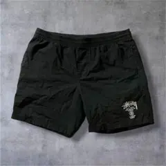 STUSSY ステューシー ナイロンショーツ 32 ブラック ドローコード付のサムネイル