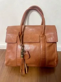 Dakota レザー ハンドバッグ ブラウン