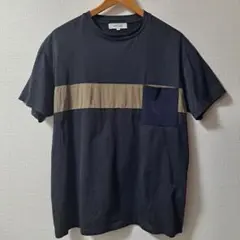 ART FACT Tシャツ Lサイズ 切り替え ポケット　オフィストウヤ