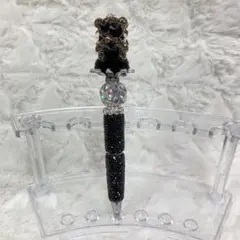 【現品】即購入⭕️ カスタムボールペン 社長ペン クマ 黒 ふわふわ カッコ可愛い