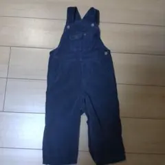 ラルフローレン 90 ネイビー コーデュロイ オーバーオー