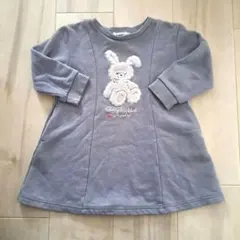 SLAP SLIP うさぎ刺繍 ワンピース 100