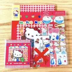 サンリオ ハローキティ 文房具 3点セット 古川紙工　おやつパーティー　ギフト