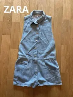 ZARA / TRAFALUC ライトブルー デニムオーバーオール