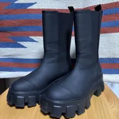 JEANASIS ブーツ ラグソールミドルブーツ ジーナシス Mサイズ 厚底