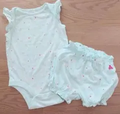 babyGAP ベビー　ロンパース＆パンツ　セット　70cm 水色 白うさぎ