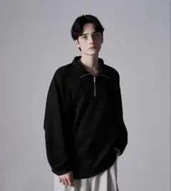 【CLEL】Half Zip Design Pullover/ハーフジップ