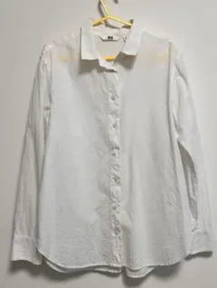 UNIQLO コットン長袖シャツ ホワイト