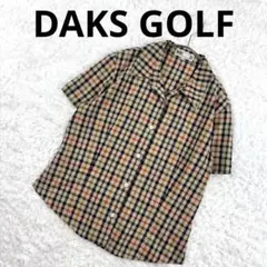 ダックス ゴルフ DAKS GOLF シャツ M ハウスチェック 半袖のサムネイル