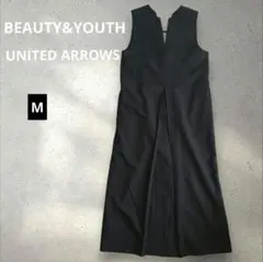 BEAUTY&YOUTH フロントタックロングワンピース 2WAY M 黒