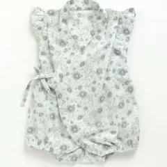 アプレレクール　水色花柄ロンパース