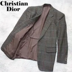 ✨クリスチャンディオール✨ビンテージ　テーラードジャケット　チェック　サイズＡ５