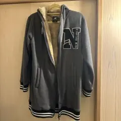 new balance フード付きパーカー S グレー