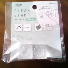 新品　クリアスタンプ　2個セット　 はんこ　スタンプ　新作