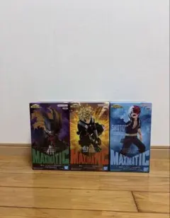 僕のヒーローアカデミアMAXIMATIC緑谷出久爆豪勝己轟焦凍フィギュア3体