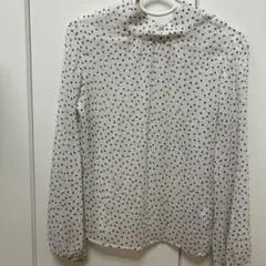 Lily Brown ドット柄 ハイネック ブラウス 長袖のサムネイル