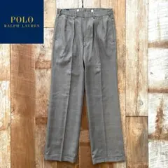 【極美品】90S Ralph Lauren 2タック ウール スラックス パンツ