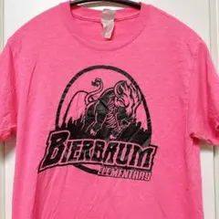 ギルダン 半袖 丸首 Tシャツ プリント S ピンク アメカジのサムネイル