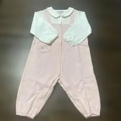 値下げ☀︎familiar ピンクロンパース