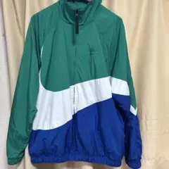 NIKE ナイロンジャケット Lサイズ グリーン/ブルー