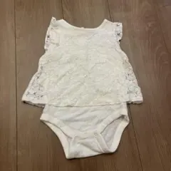 babyGap レースロンパース 6-12ヶ月 ホワイト