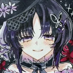 B*g様 魔法少女ノ魔女裁判 手描きイラスト ファンアート 色紙 まのさば