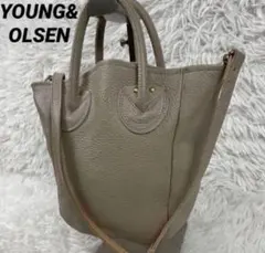 YOUNG & OLSEN MMN別注 エンボスレザー ワイドトート - メルカリ