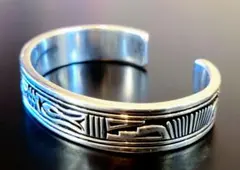 スティーブンジェイビゲイ　バングル　ナバホ　美品Steven J.Begay ナバホ スティーブン j ビゲイ オーバーレイ バングル