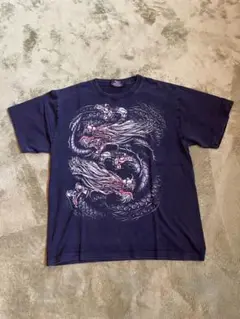 ROCK CHANG プリントTシャツ「龍」ブラック L 00s~