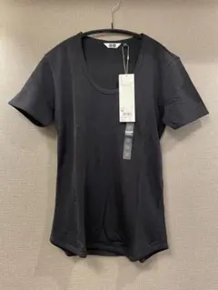【UNIQLO】リブ　ラウンドネックT