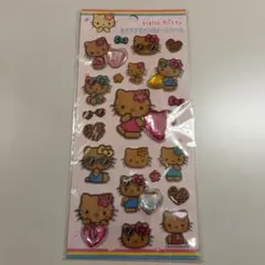 ハローキティ　キラキララインストーンシール　日焼けキティ