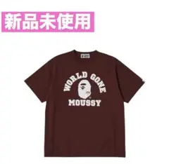 MOUSSY A BATHING APE COLLEGE PATCH TEE