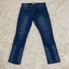 美品　AVIREX TYPE BLUE バイカーカーゴデニムパンツ　ストレッチ
