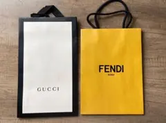ブランド紙袋（FENDI GUCCI HERMES）3枚セット
