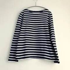 SAINTJAMES セントジェームス　バスクシャツ ウェッソン　紺×白