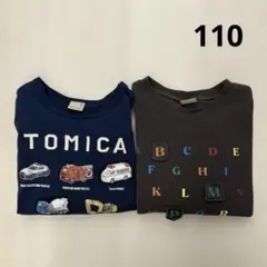 プティマイン　レイヤード風トップス　2枚セット　110