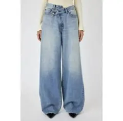 MOUSSY CROSS WAIST WIDE ストレート デニム サイズ1